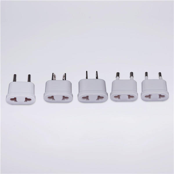 ZC12 Adapter sets multi-specification two-pin two-hole conversion plug five-piece set