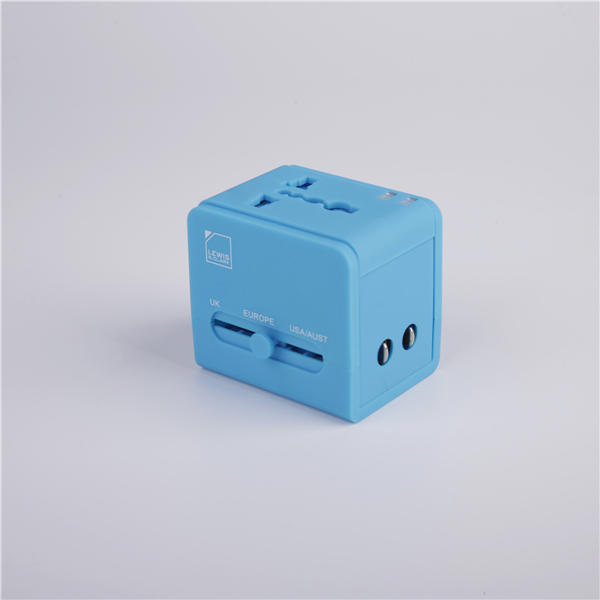 J06 Multi-function conversion plug with USB blue portable adapter